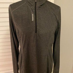 Grey Reebok Loong sleeve Pullover Workout Top